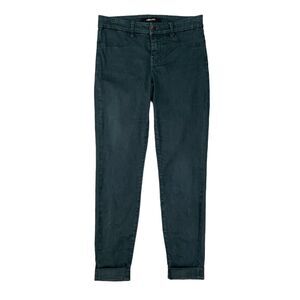 J Brand Anja Jeans Womens 25 Slate Luxe Sateen Cuffed Ankle Cropped Mid Rise